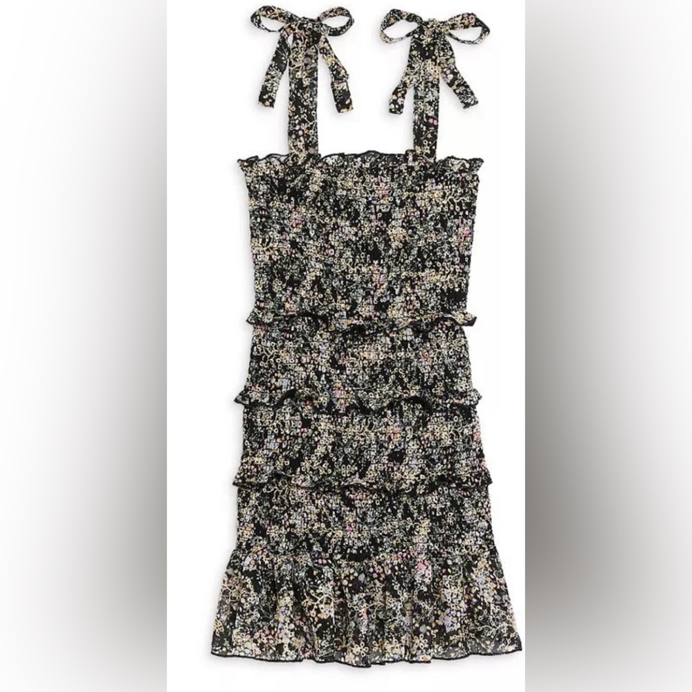 Katie J NYC Floral Tiered Dress